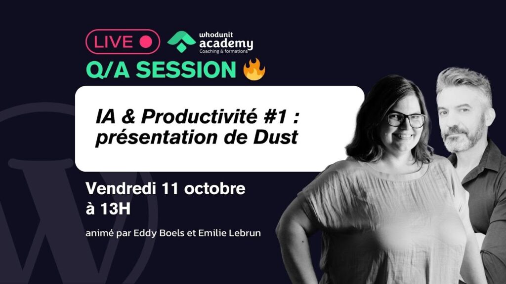 Découvrez Dust : comment j'utilise cet assistant IA dans mon agence de 27 personnes 1 Découvrez Dust : comment j’utilise cet assistant IA dans mon agence de 27 personnes