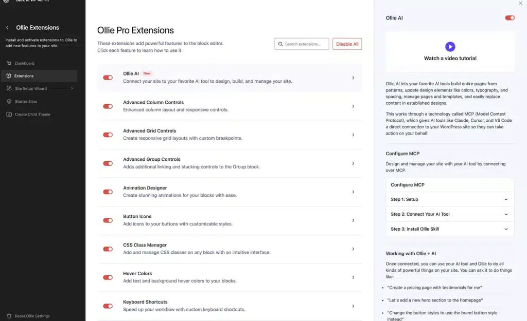 MCP Ollie : comment connecter Claude ou Dust à WordPress 2 3d798f10 4f35 414b 9224 72a796dcc848 3586x2186